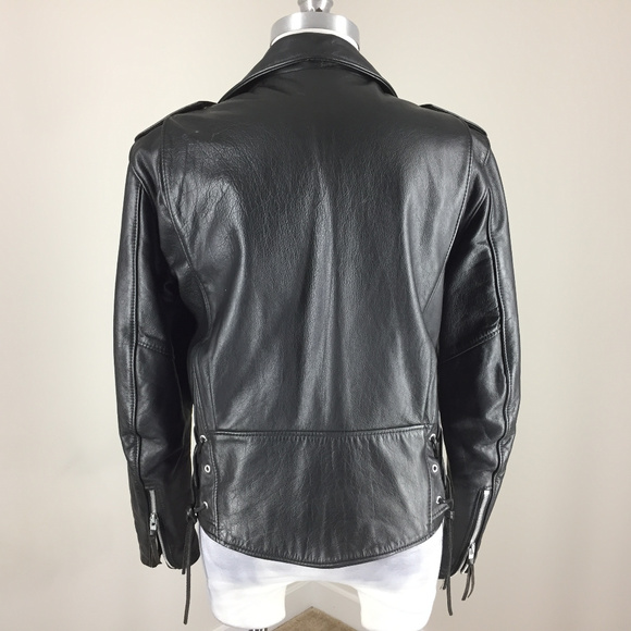 Harley Davidson Women's S Black leather Moto coat - Picture 5 of 9